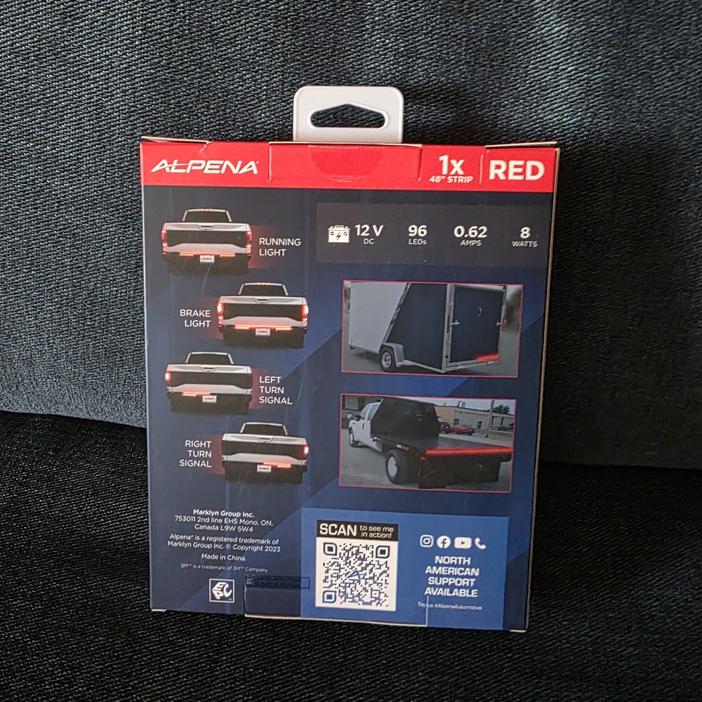 LED Tailgate Light Strip 48" - Red - Picture 2 of 2